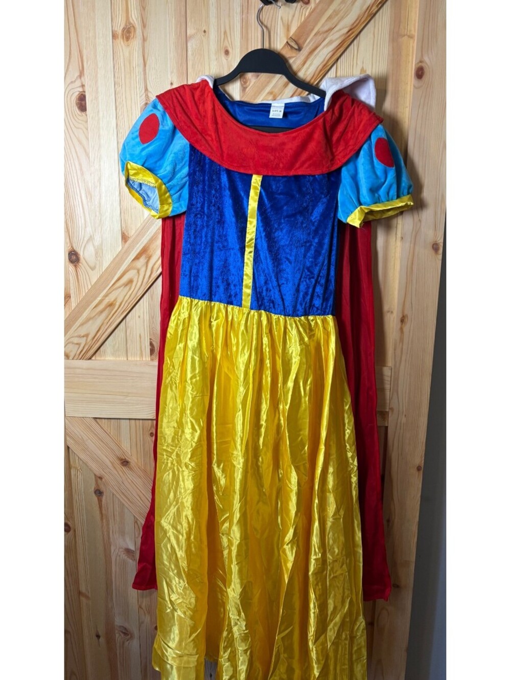 Snow White Inspired Costume Dress with Headband - Size Medium